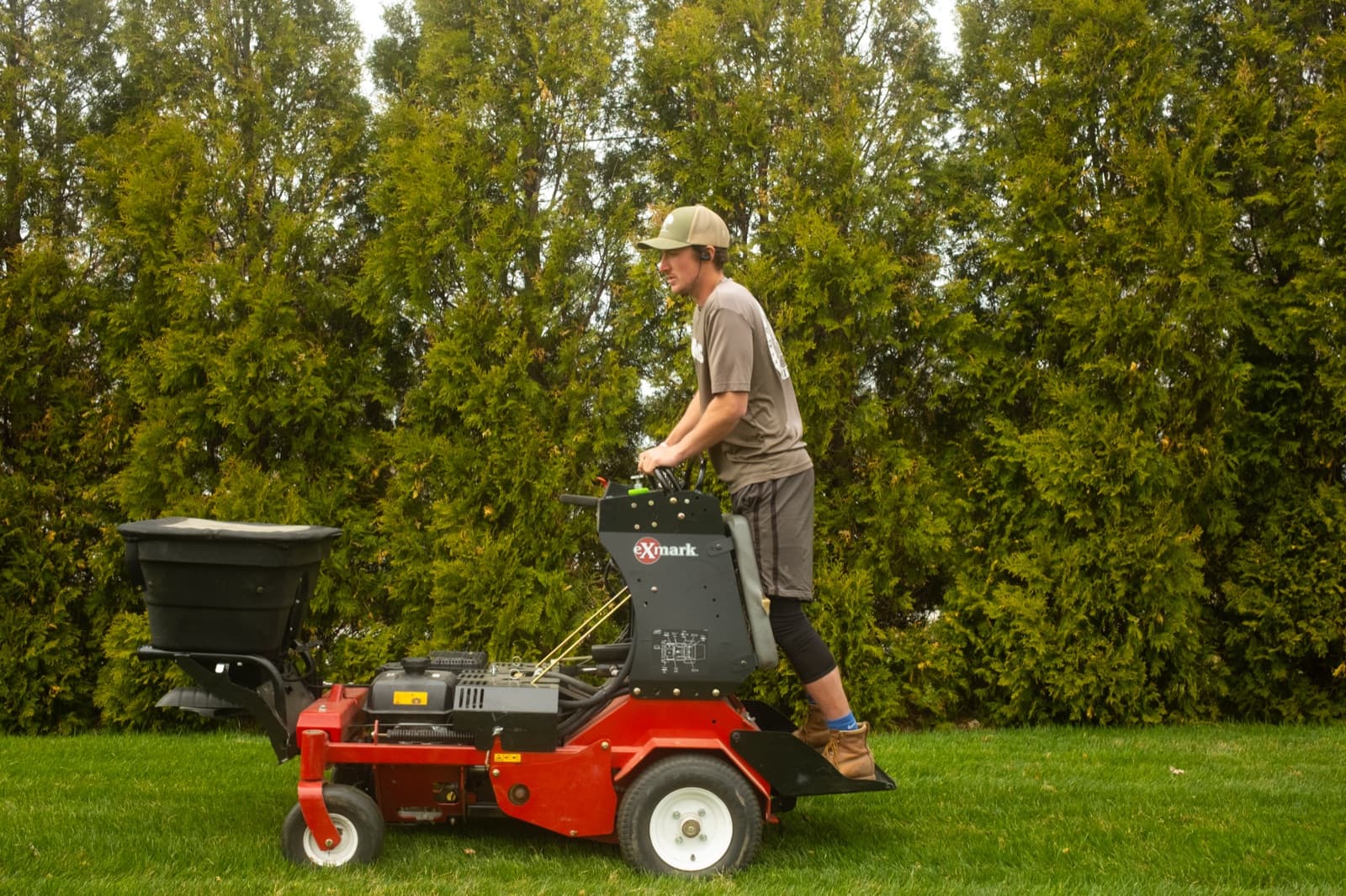 Lawn aeration and overseeding in Portland, Maine