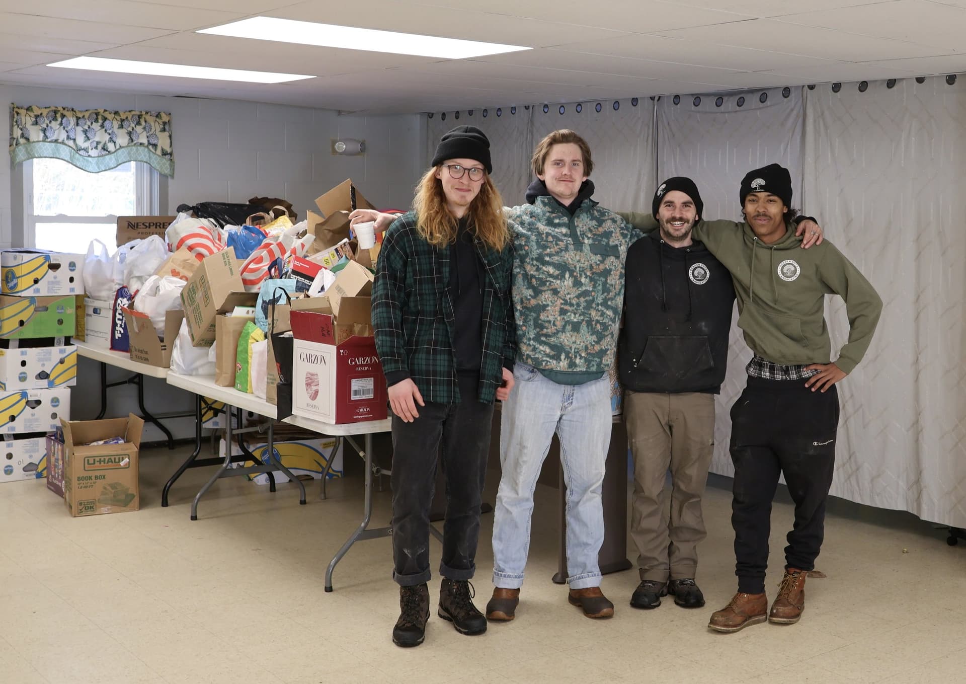 Garden Guys team at annual food drive