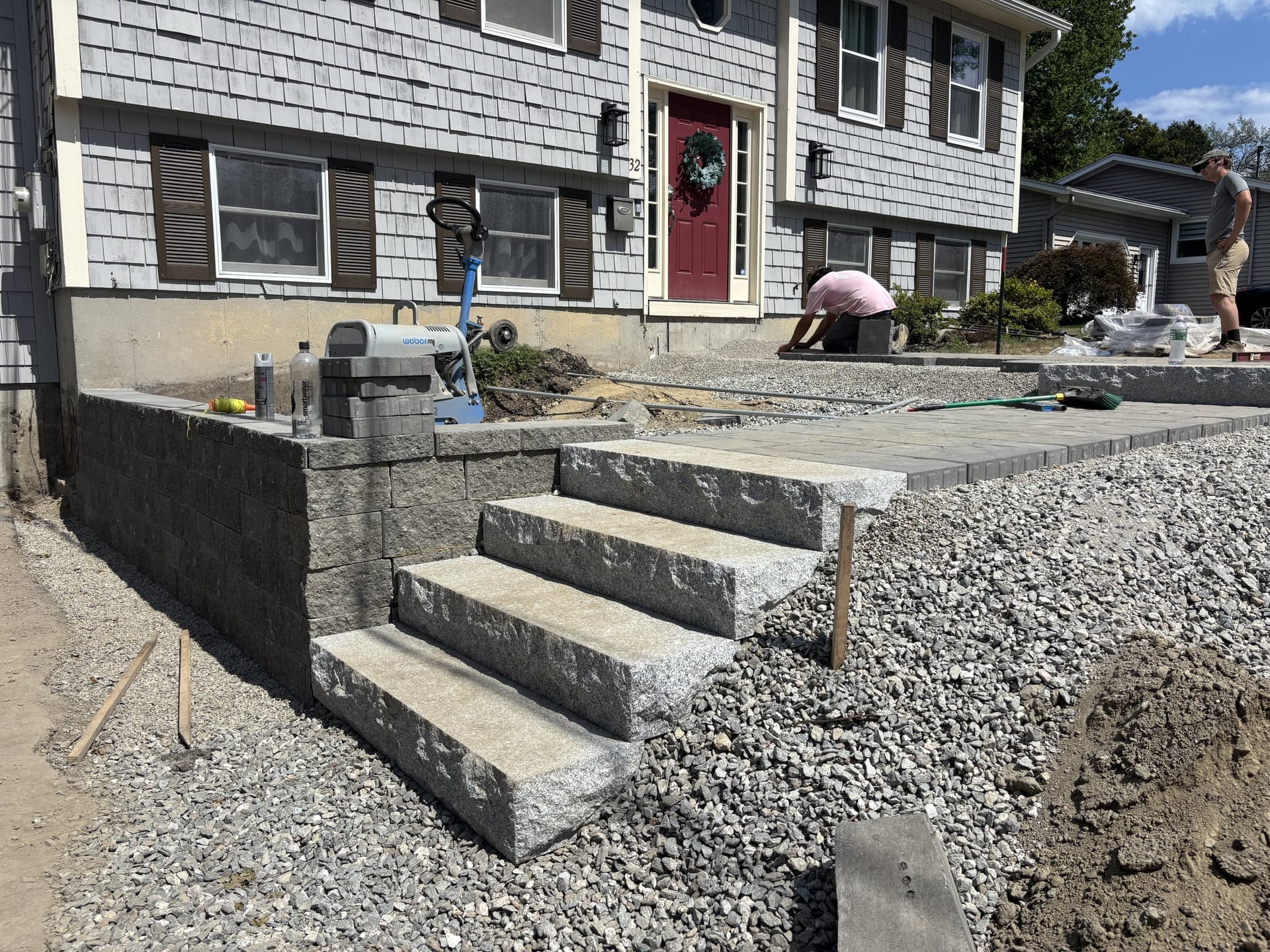 Bluestone walkway in Portland, Maine