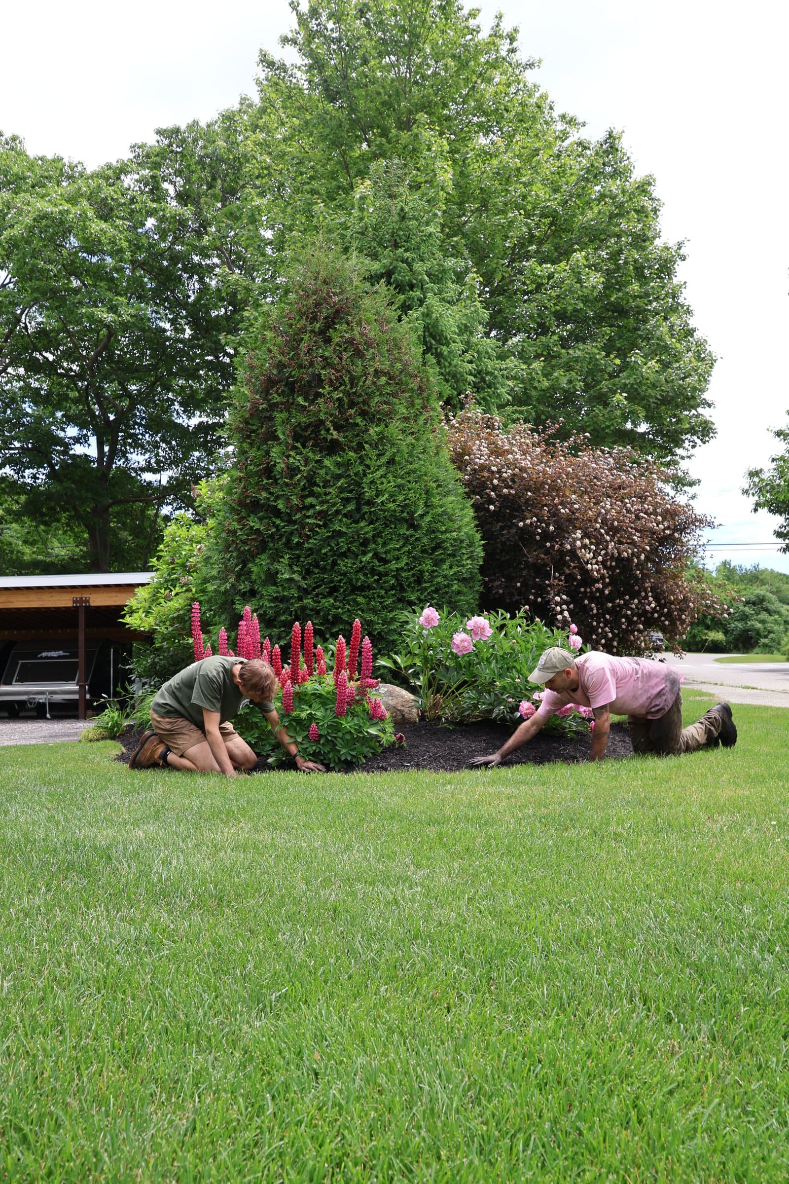 Residential landscape maintenance in Portland, Maine