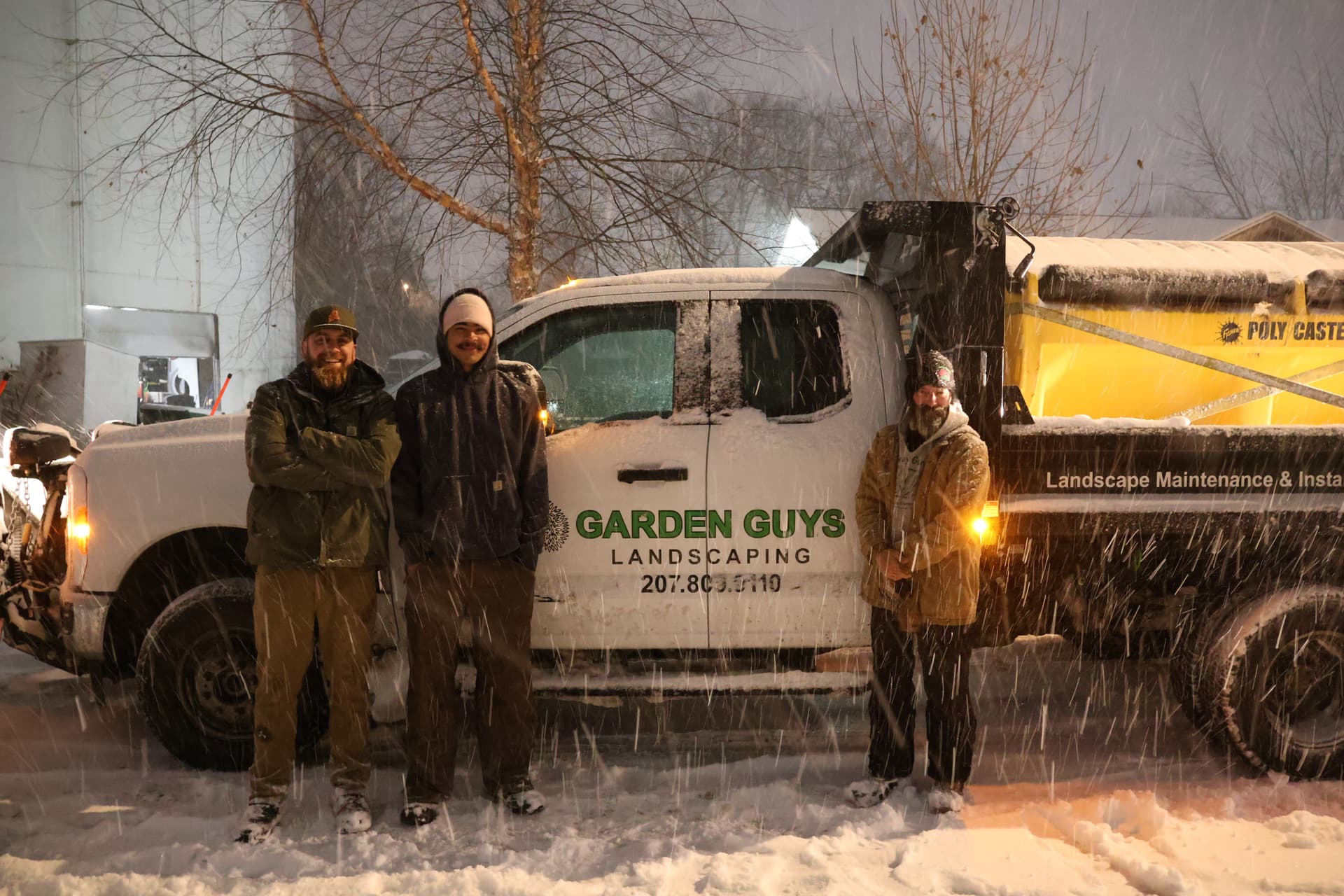 Residential driveway snow plowing in Portland, Maine