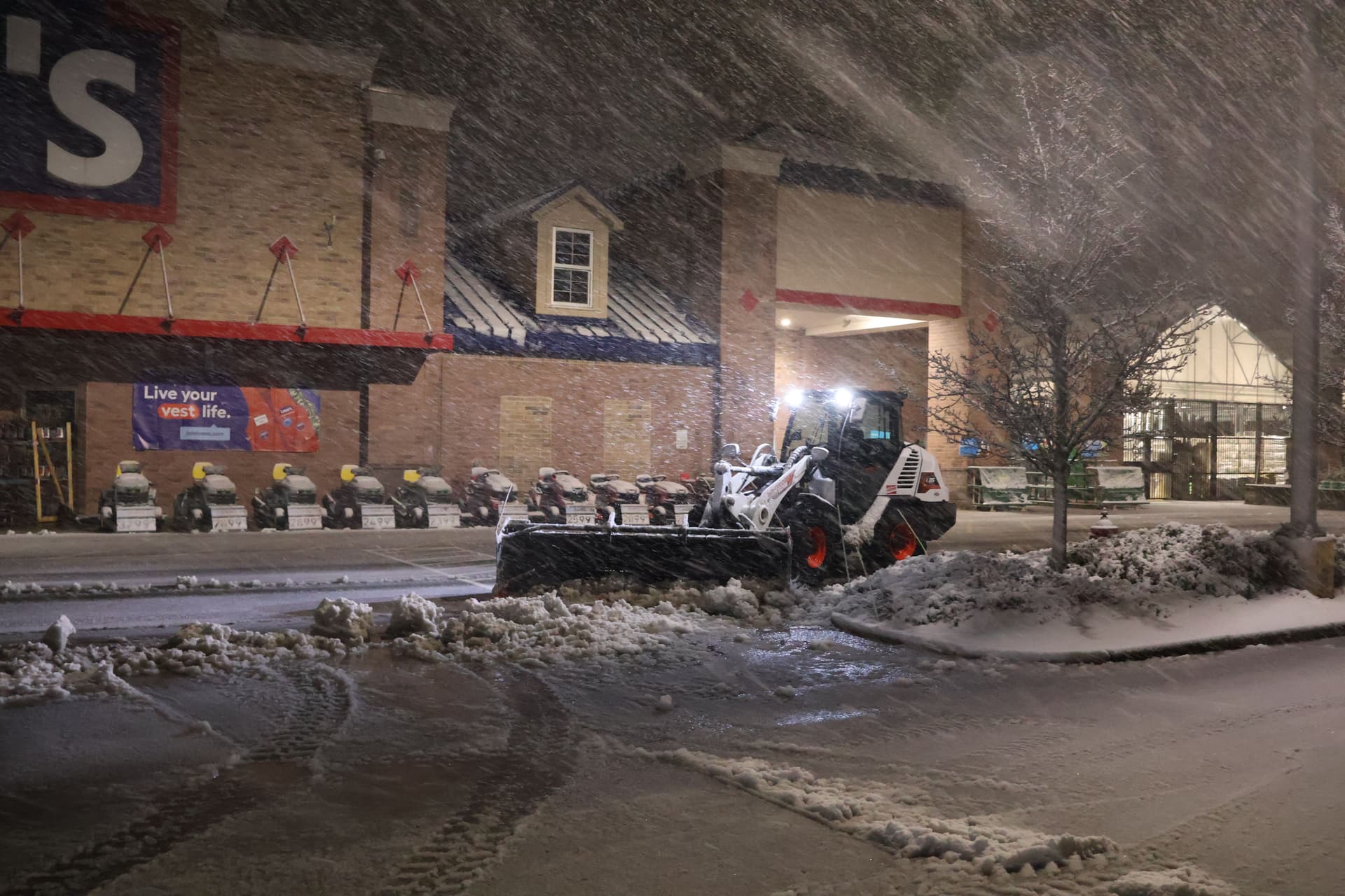 Commercial snow plowing