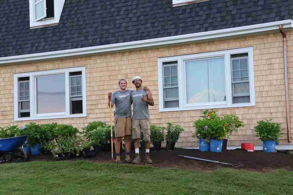 New garden construction is Southern Maine