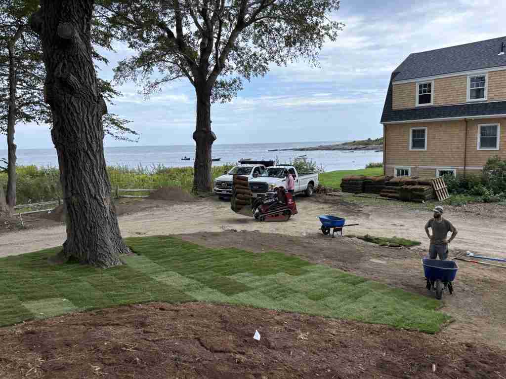 Coastal landscape renovation Southern Maine